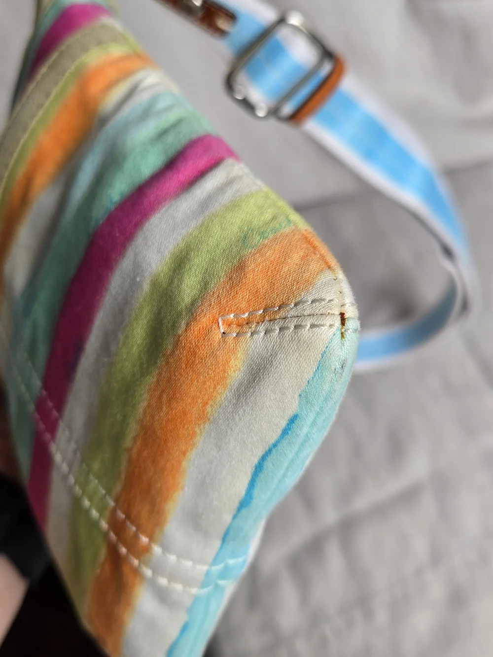 Coach Hampton Watercolor Stripe Crossbody Bag - Picture 6 of 10